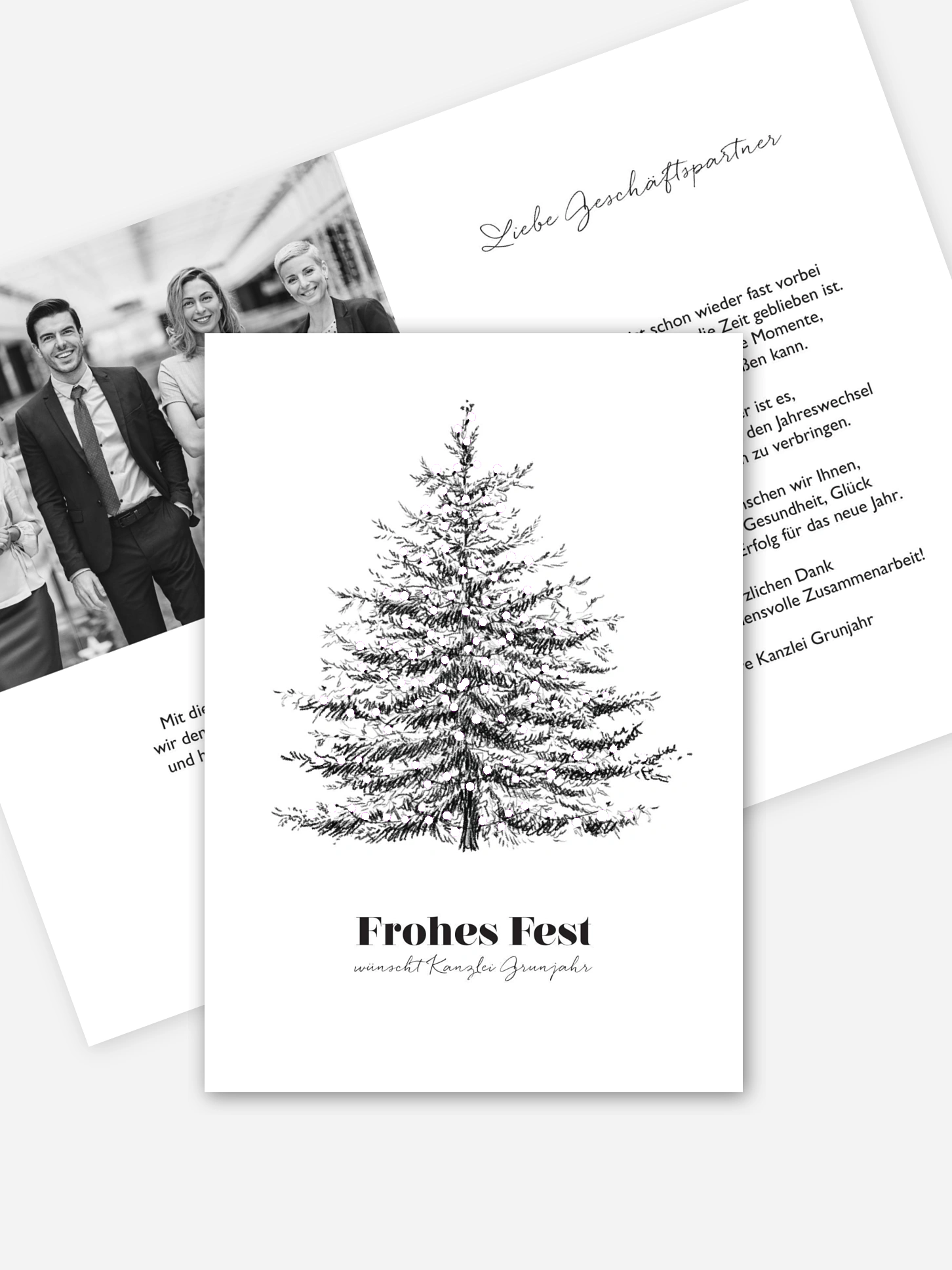 Spendenkarten Geschäftlich Pinetree