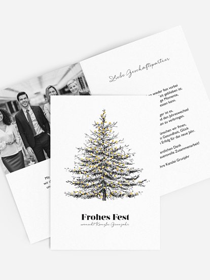 Spendenkarten Geschäftlich Pinetree