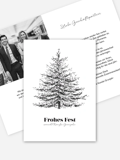 Spendenkarten Geschäftlich Pinetree