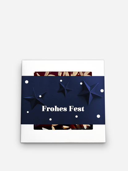 Schokobox geschäftlich Papierstern