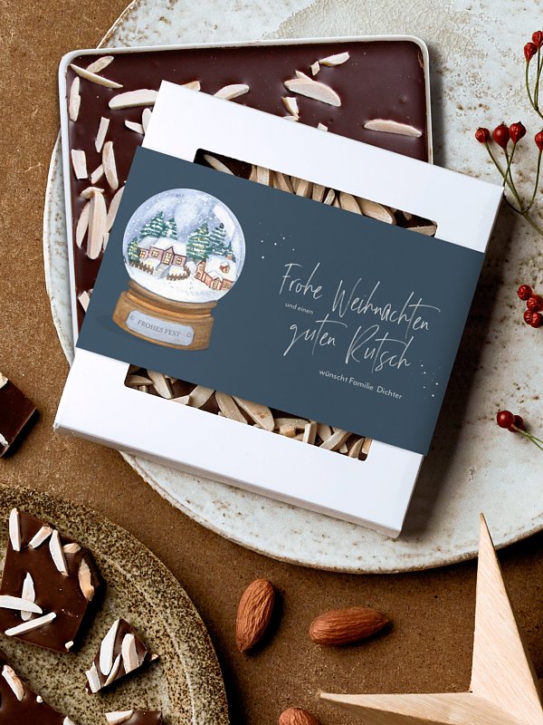 Schokobox Schneekugel