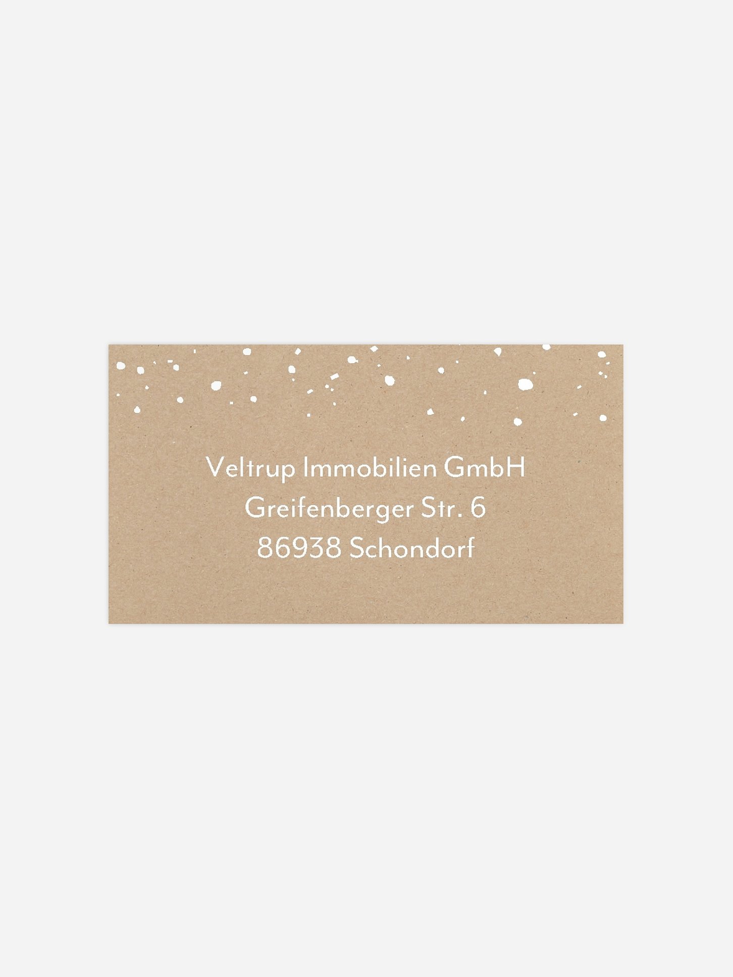 Empfängeraufkleber geschäftl. Weihnachten Tannenglanz