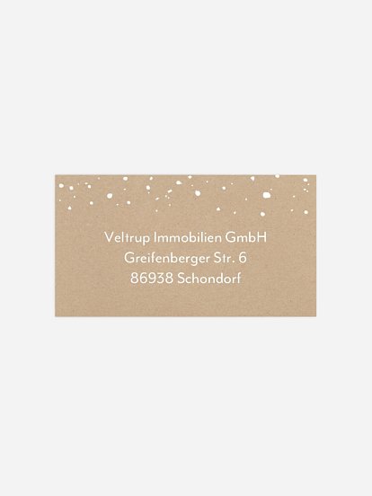 Empfängeraufkleber geschäftl. Weihnachten Tannenglanz