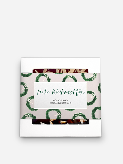 Schokobox geschäftlich Tannenkränze