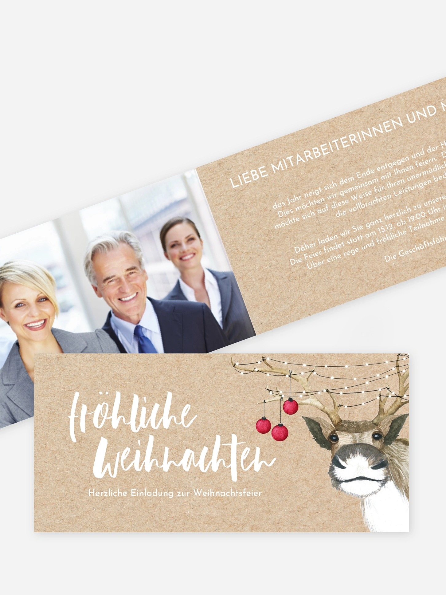 Weihnachtsfeier Rentier