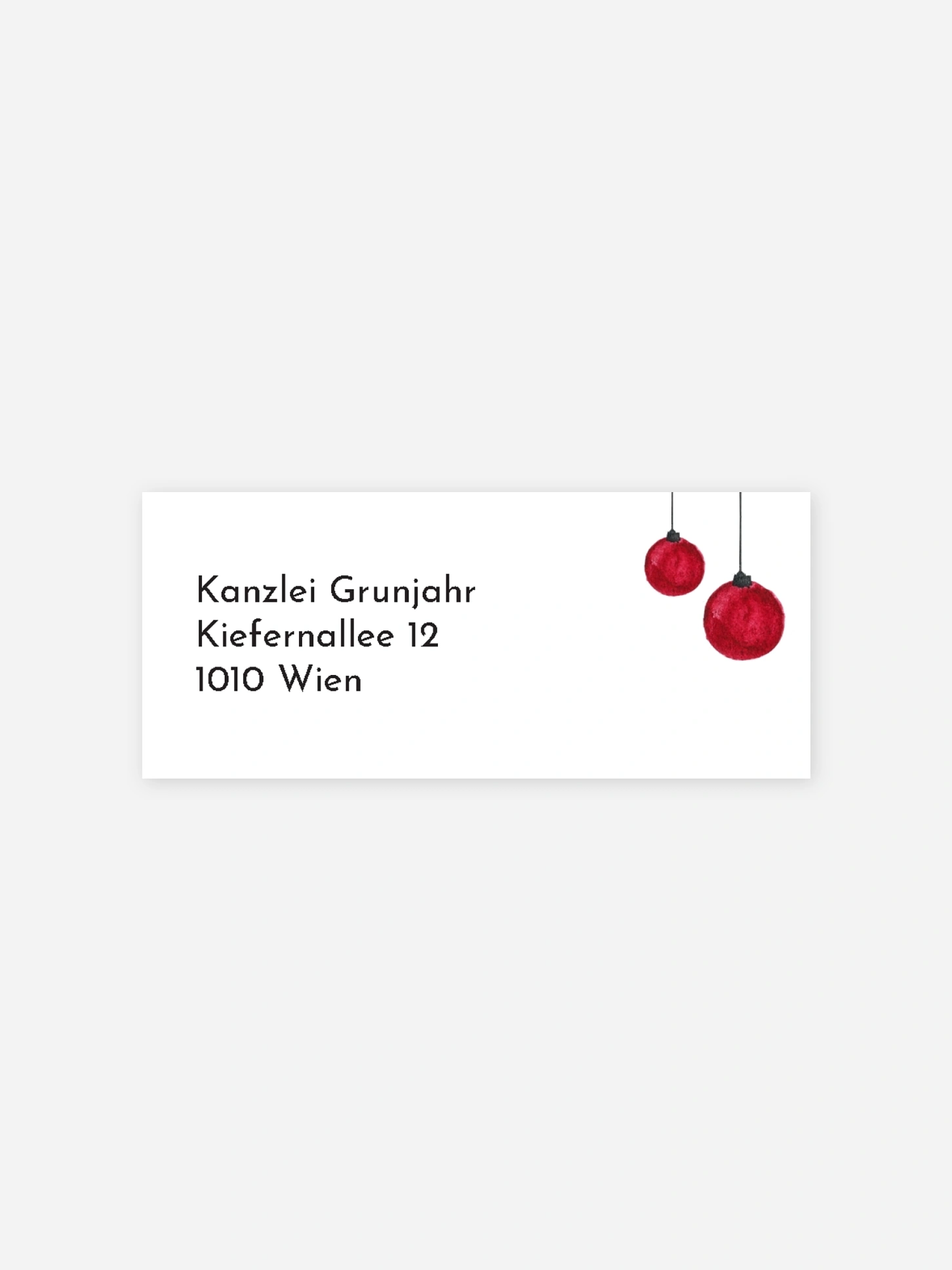 Absenderaufkleber geschäftl. Weihnachten Rentier Kraftpapier