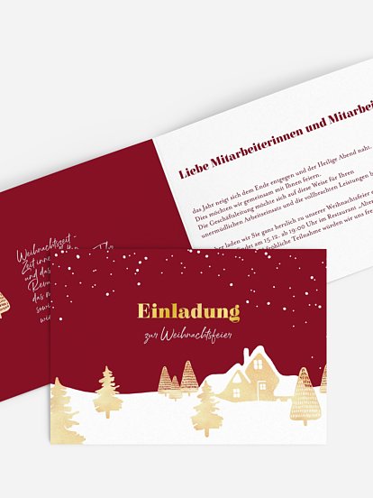 Weihnachtsfeier Baumlandschaft