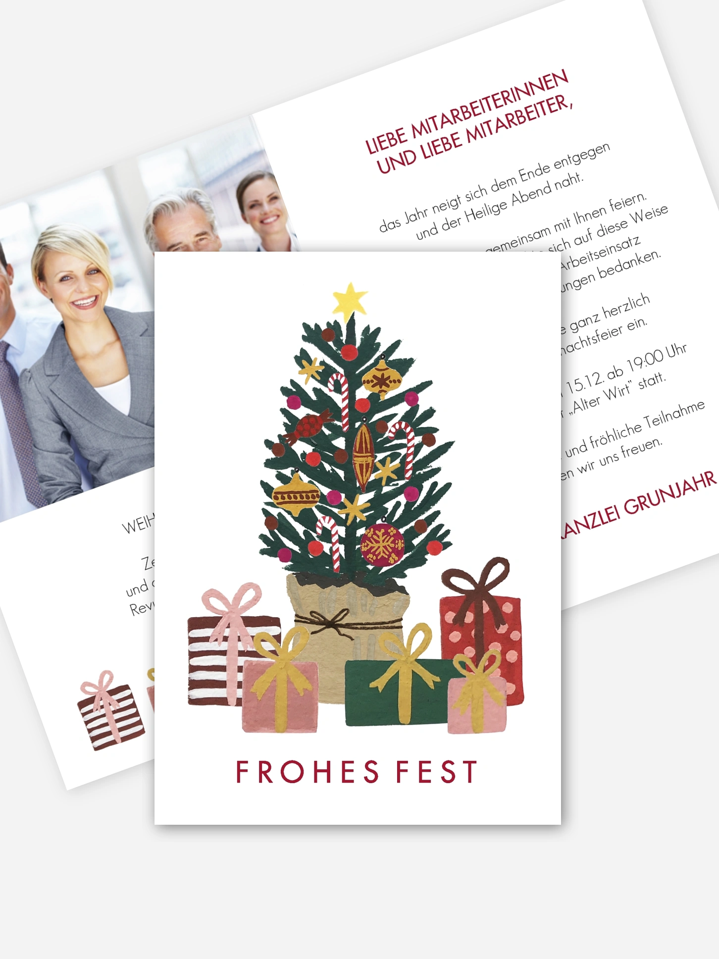 Weihnachtsfeier Christmas Gift Tree