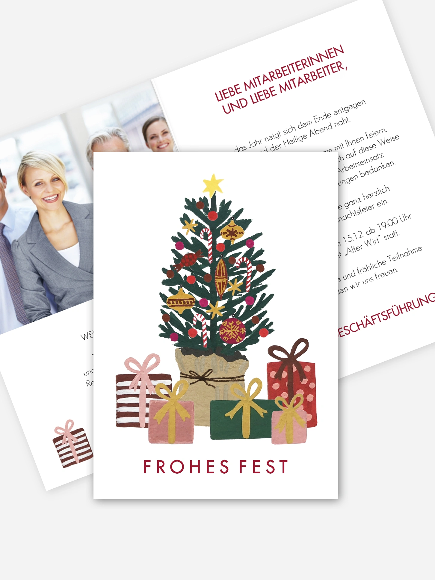 Weihnachtsfeier Christmas Gift Tree