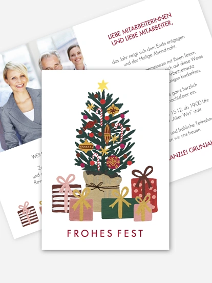 Weihnachtsfeier Christmas Gift Tree