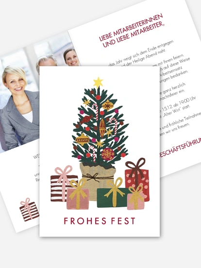 Weihnachtsfeier Christmas Gift Tree