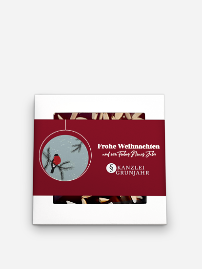 Schokobox geschäftlich Wintervogel