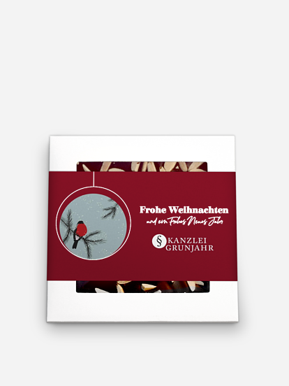 Schokobox geschäftlich Wintervogel