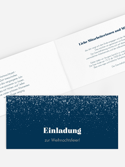 Weihnachtsfeier Schneeflocken