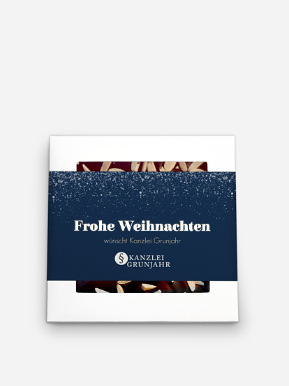 Schokobox geschäftlich Schneeflocken