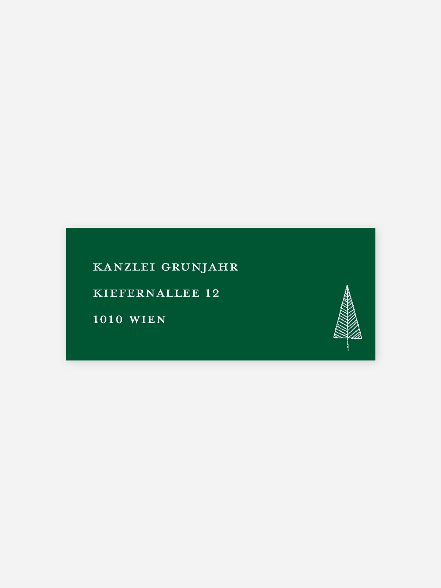 Absenderaufkleber geschäftl. Weihnachten Scandi Trees