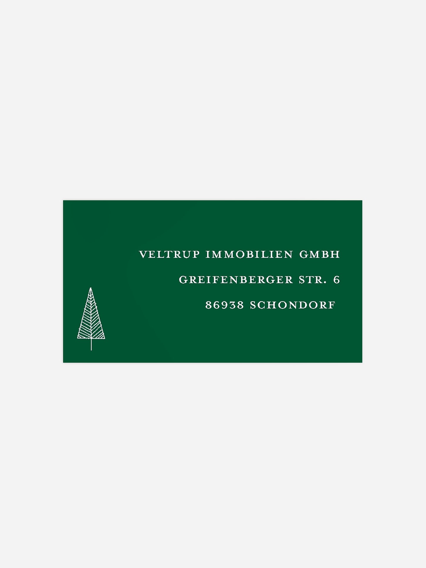 Empfängeraufkleber geschäftl. Weihnachten Scandi Trees