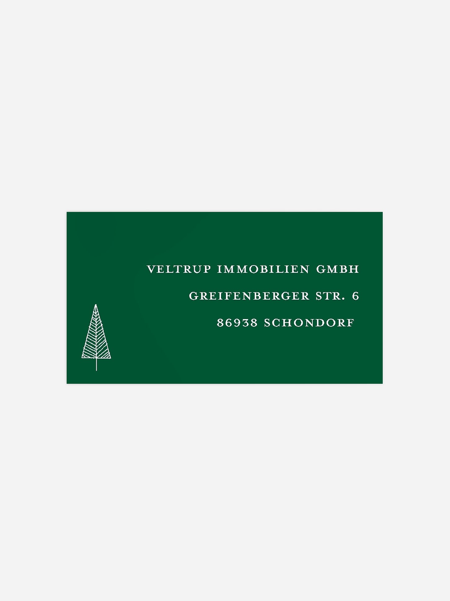 Empfängeraufkleber geschäftl. Weihnachten Scandi Trees