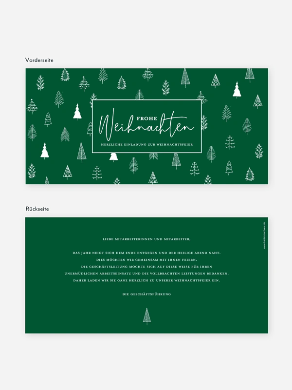 Weihnachtsfeier Scandi Trees
