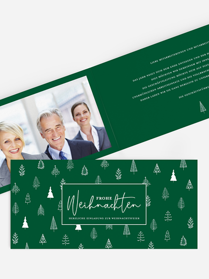 Weihnachtsfeier Scandi Trees