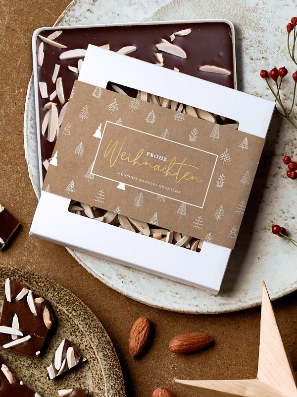 Schokobox geschäftlich Scandi Trees
