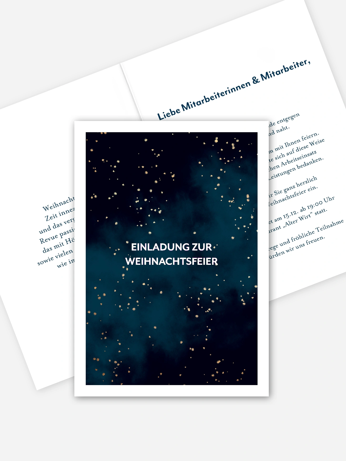 Weihnachtsfeier Himmelsleuchten