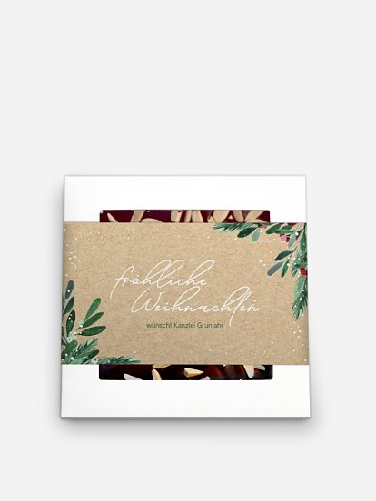 Schokobox geschäftlich Winterzweige