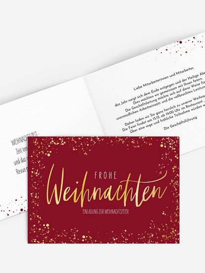 Weihnachtsfeier Schneeglanz