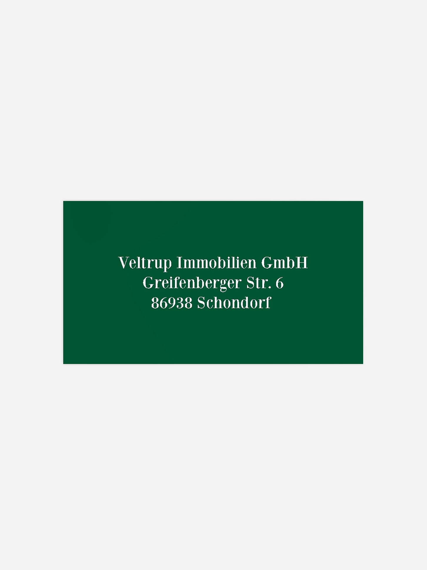Empfängeraufkleber geschäftl. Weihnachten Deer Globe
