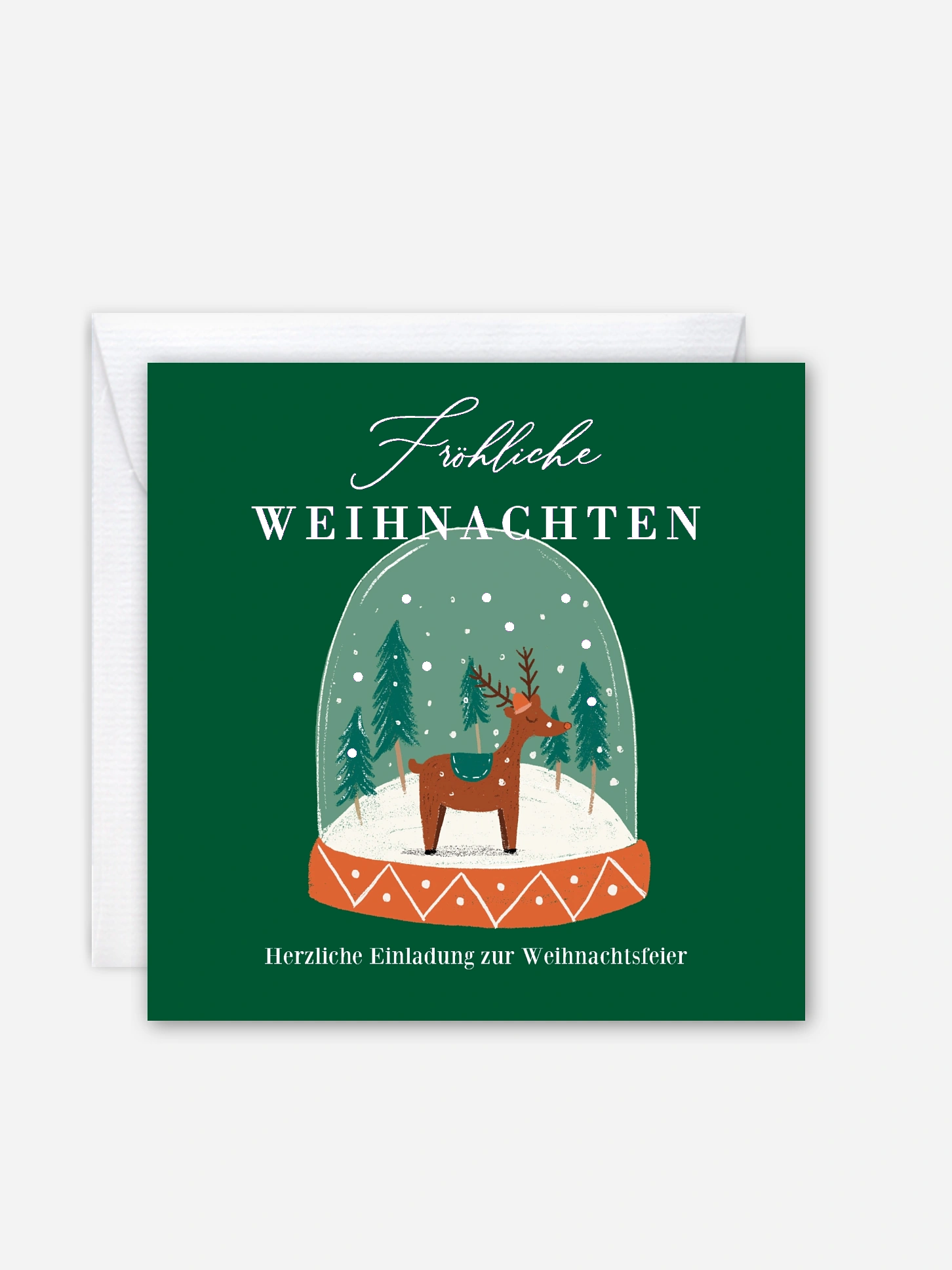 Weihnachtsfeier Deer Globe
