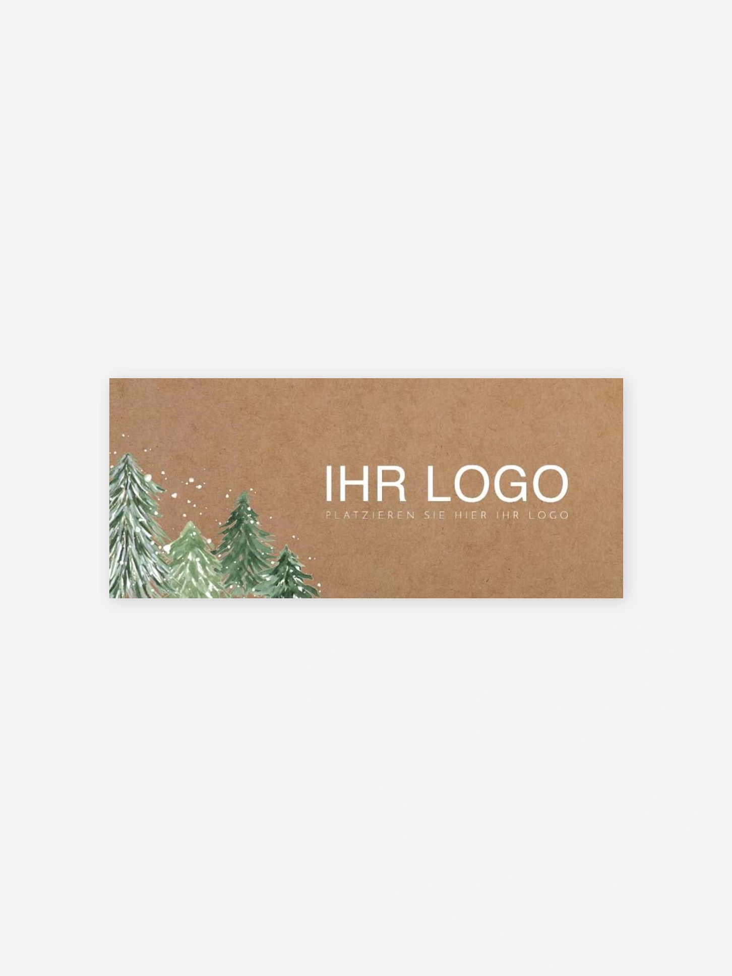 Geschenkaufkleber Geschäftlich Weihnachtswald