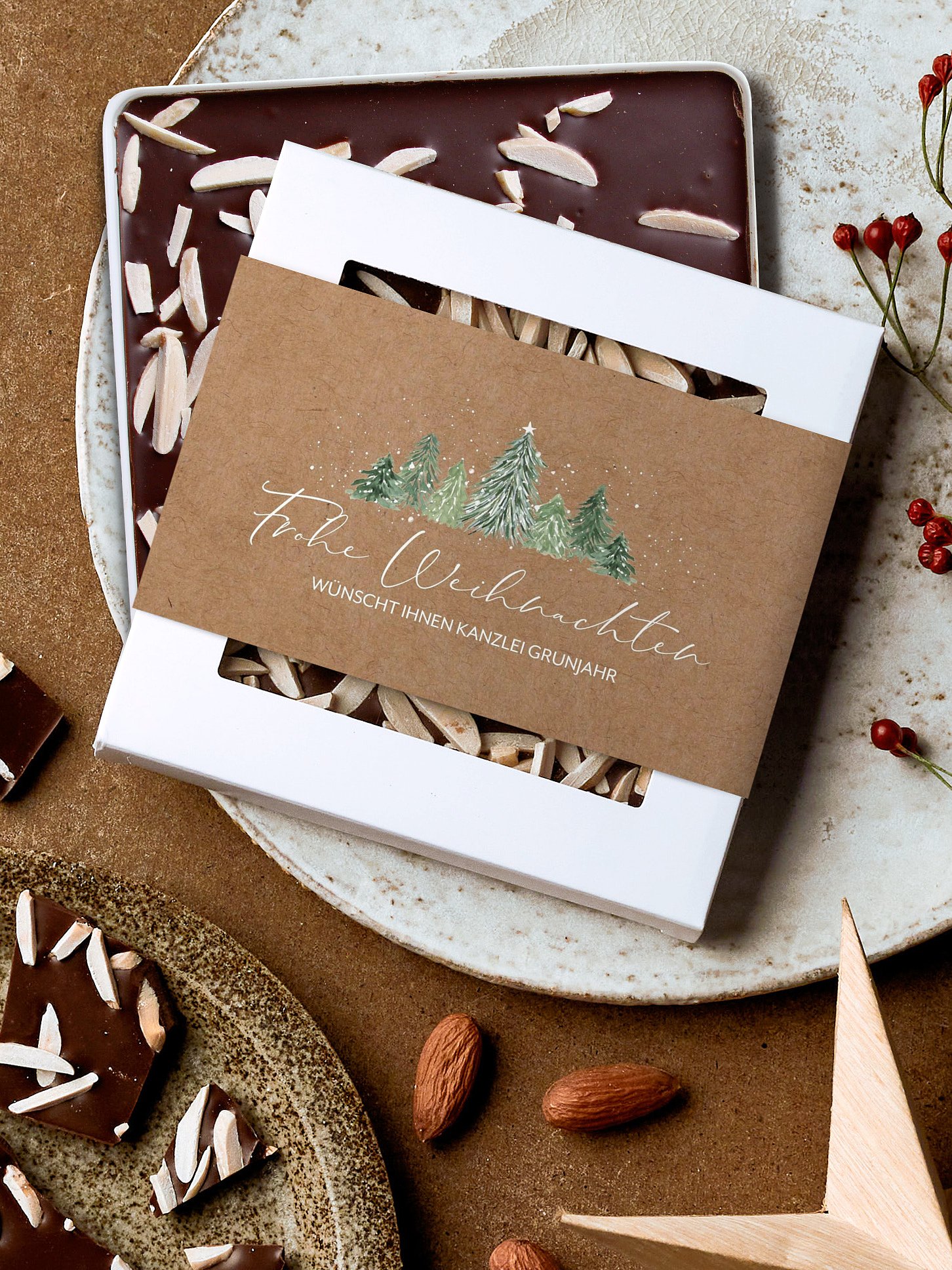 Schokobox geschäftlich Weihnachtswald