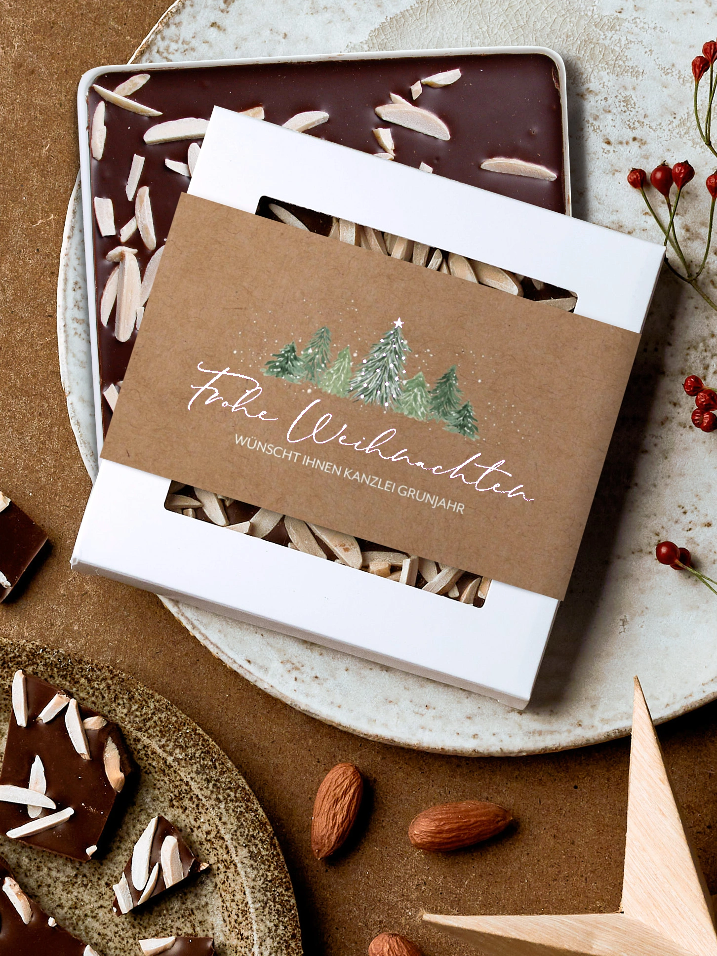 Schokobox geschäftlich Weihnachtswald