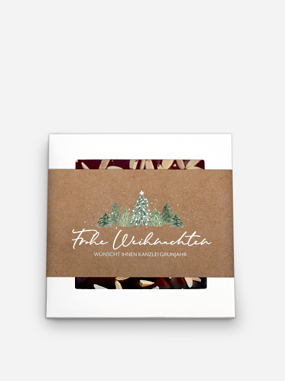 Schokobox geschäftlich Weihnachtswald