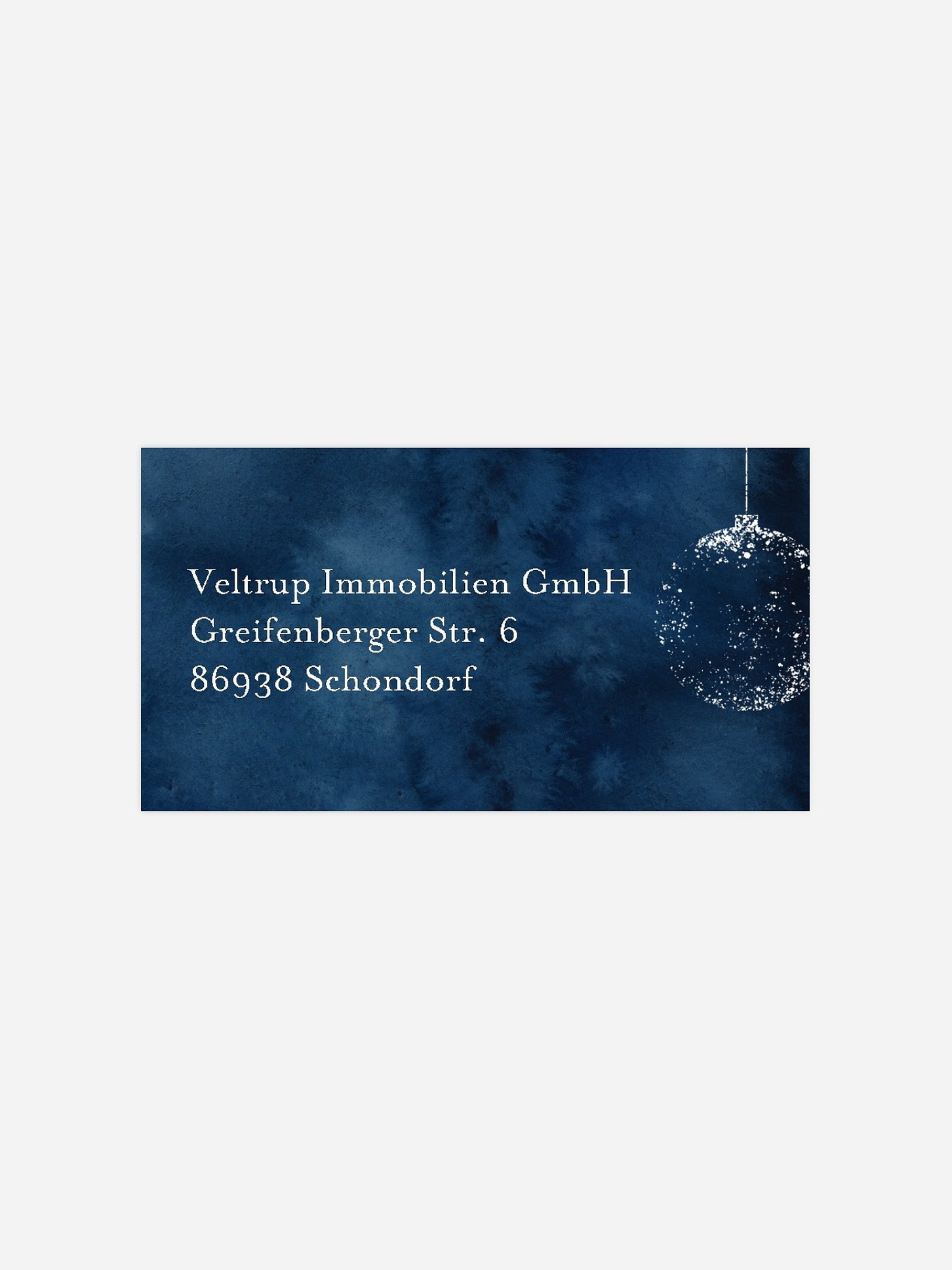 Empfängeraufkleber geschäftl. Weihnachten Reindeer Sparkle