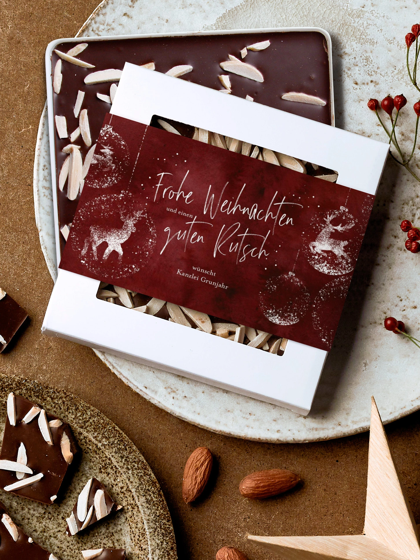 Schokobox geschäftlich Reindeer Sparkle