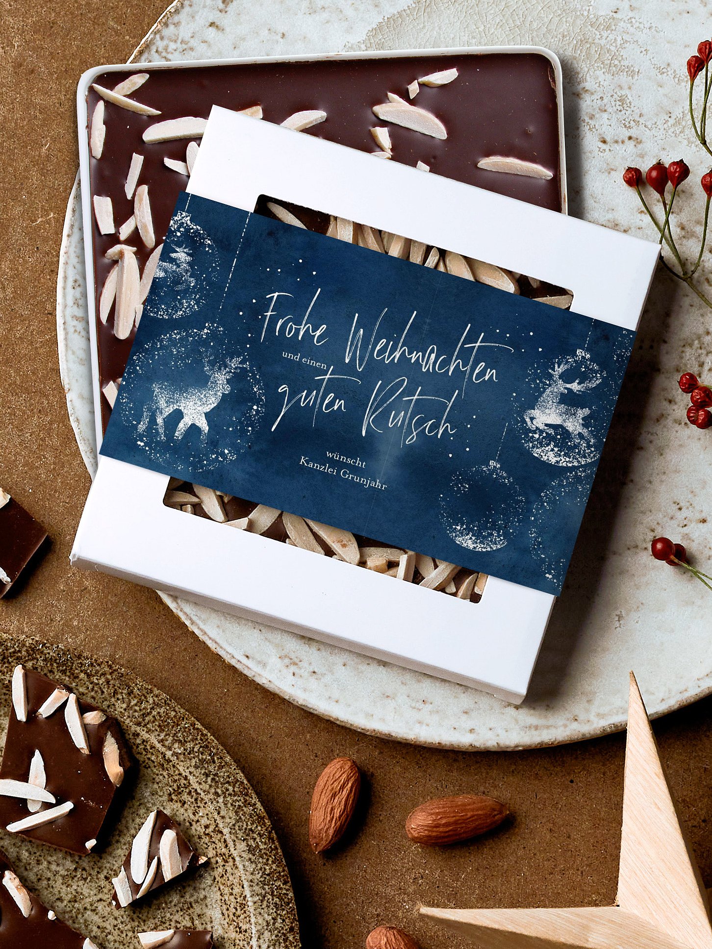 Schokobox geschäftlich Reindeer Sparkle