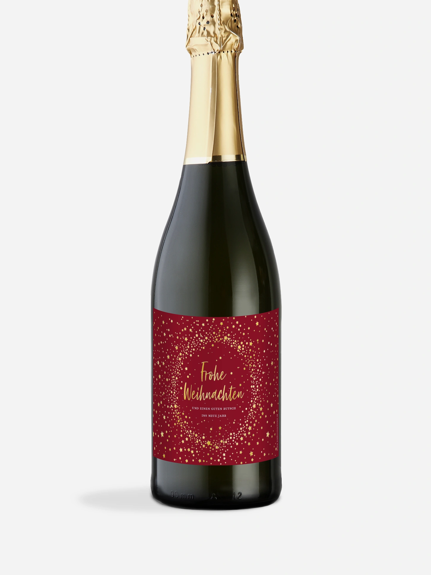 Flaschenetikett geschäftlich Weihnachtsnacht