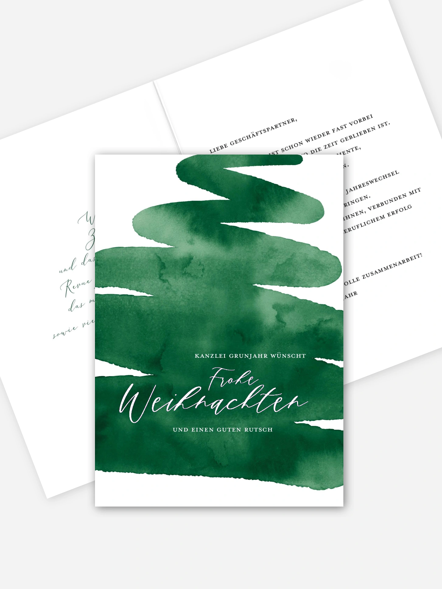 Geschäftliche Weihnachtskarte Abstract Tree