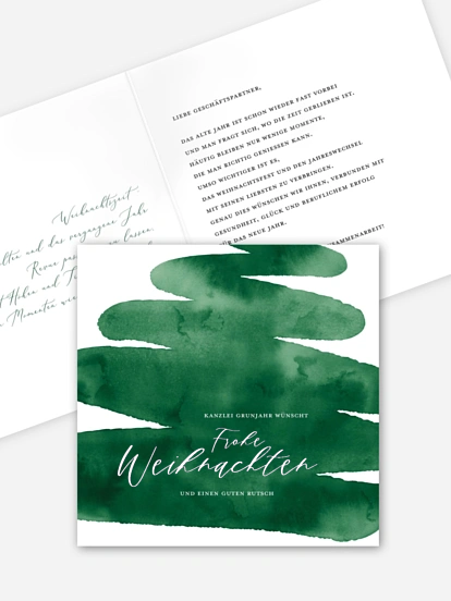 Geschäftliche Weihnachtskarte Abstract Tree