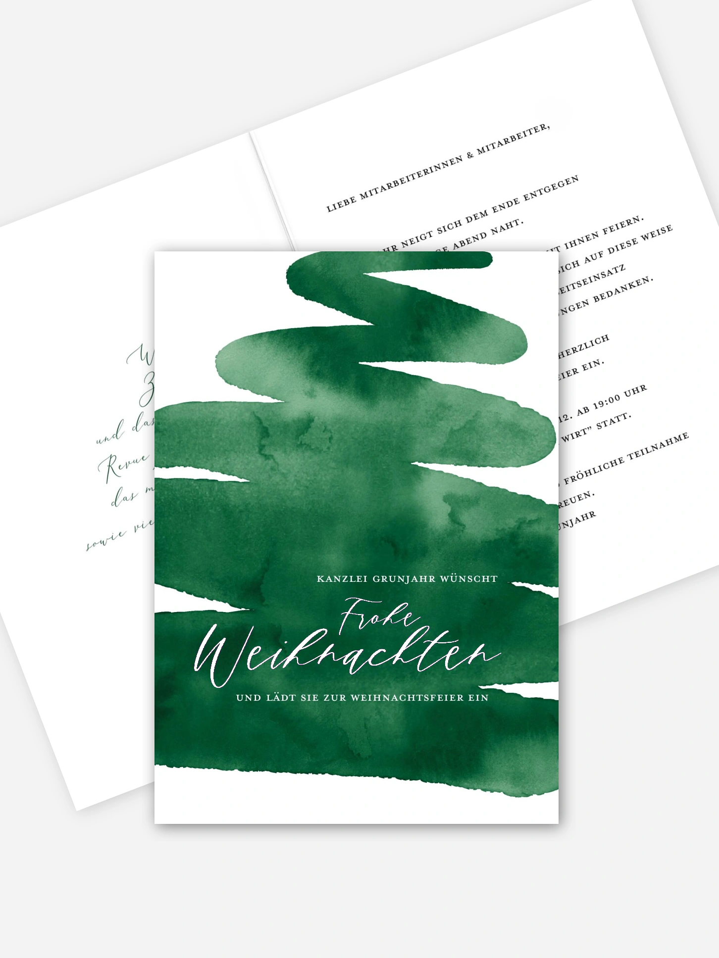 Weihnachtsfeier Abstract Tree