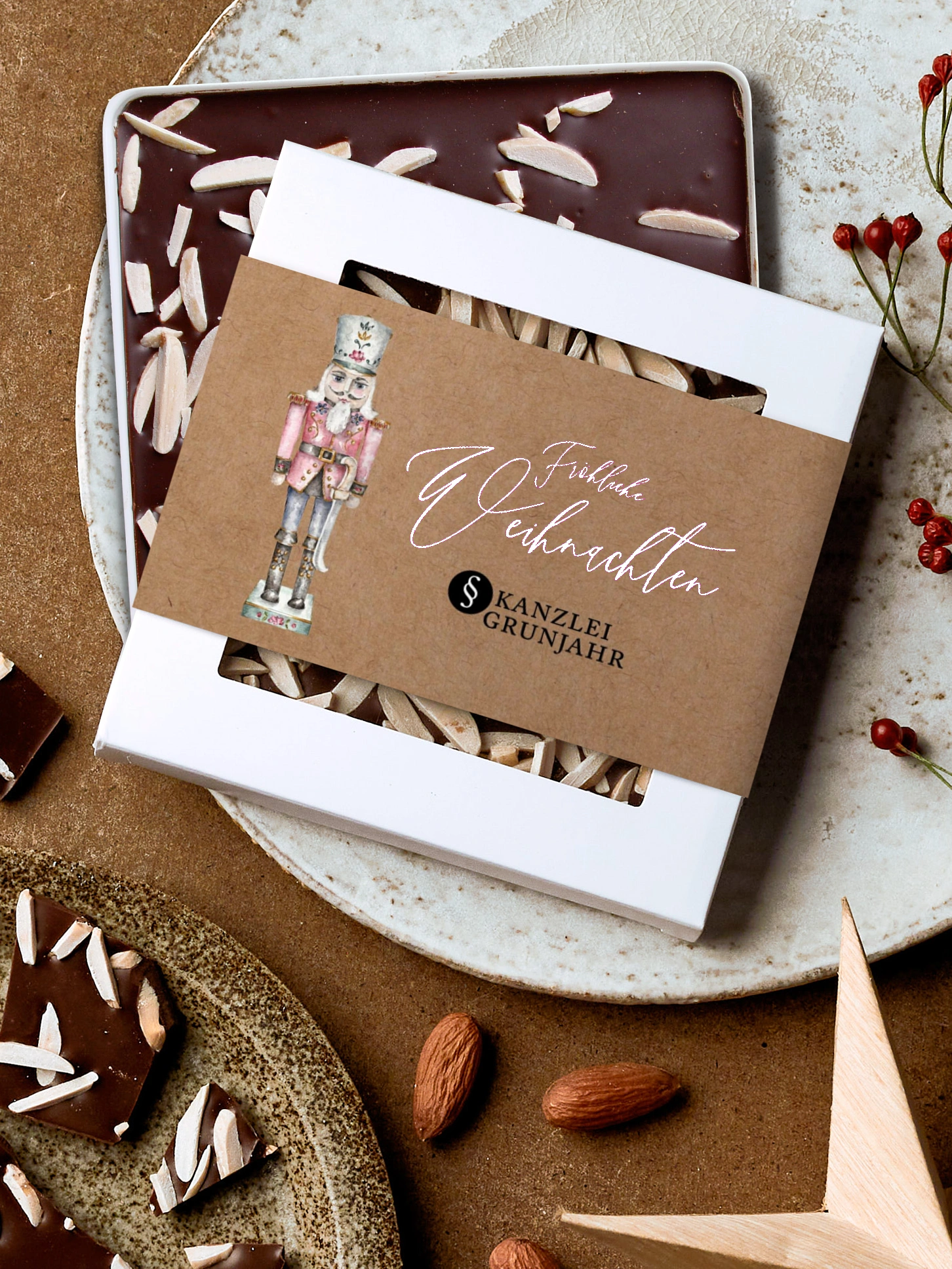 Schokobox geschäftlich Weihnachtsbrauch