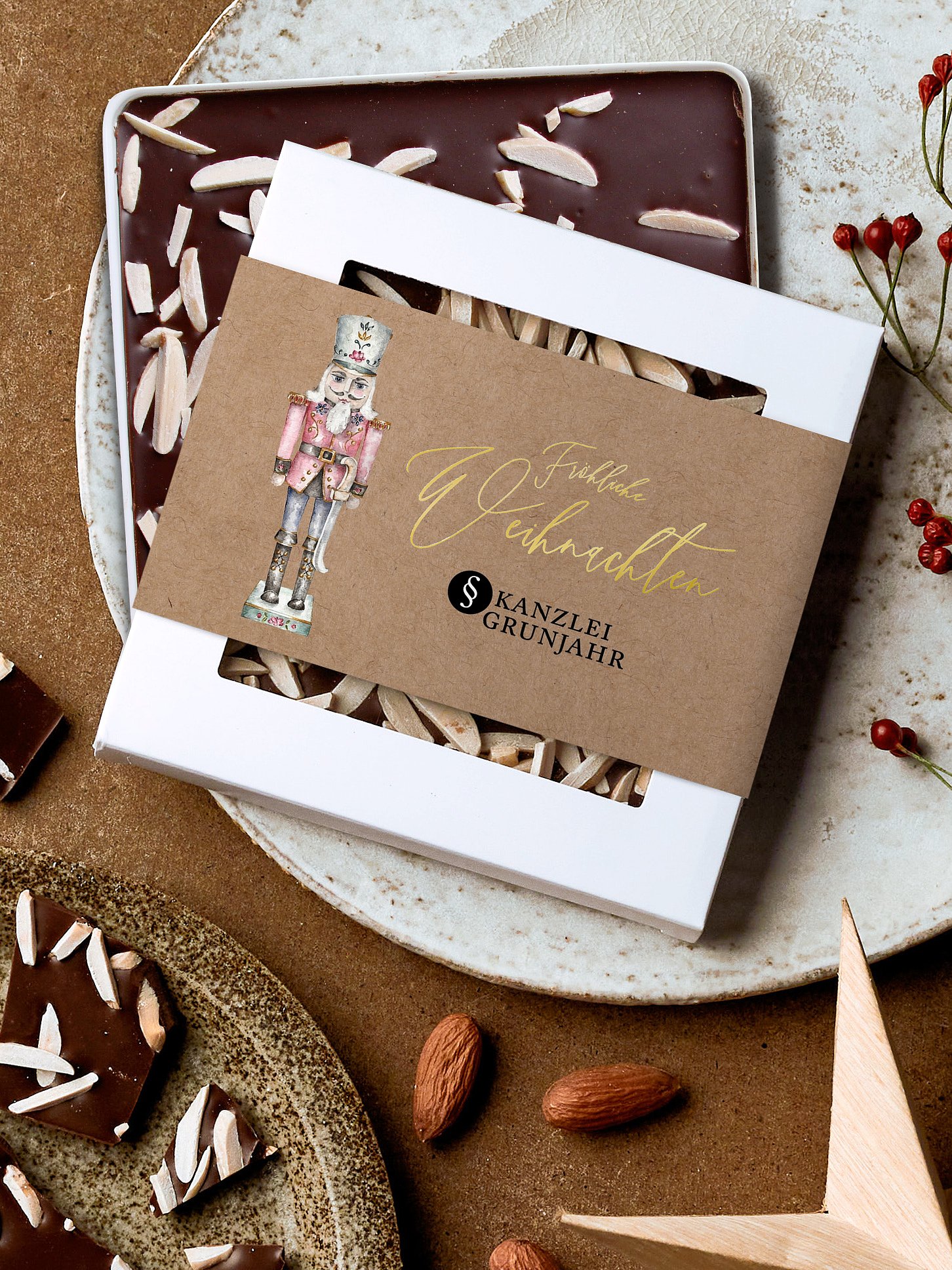 Schokobox geschäftlich Weihnachtsbrauch