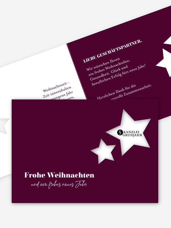 Festtagsgrüße (gestanzt)