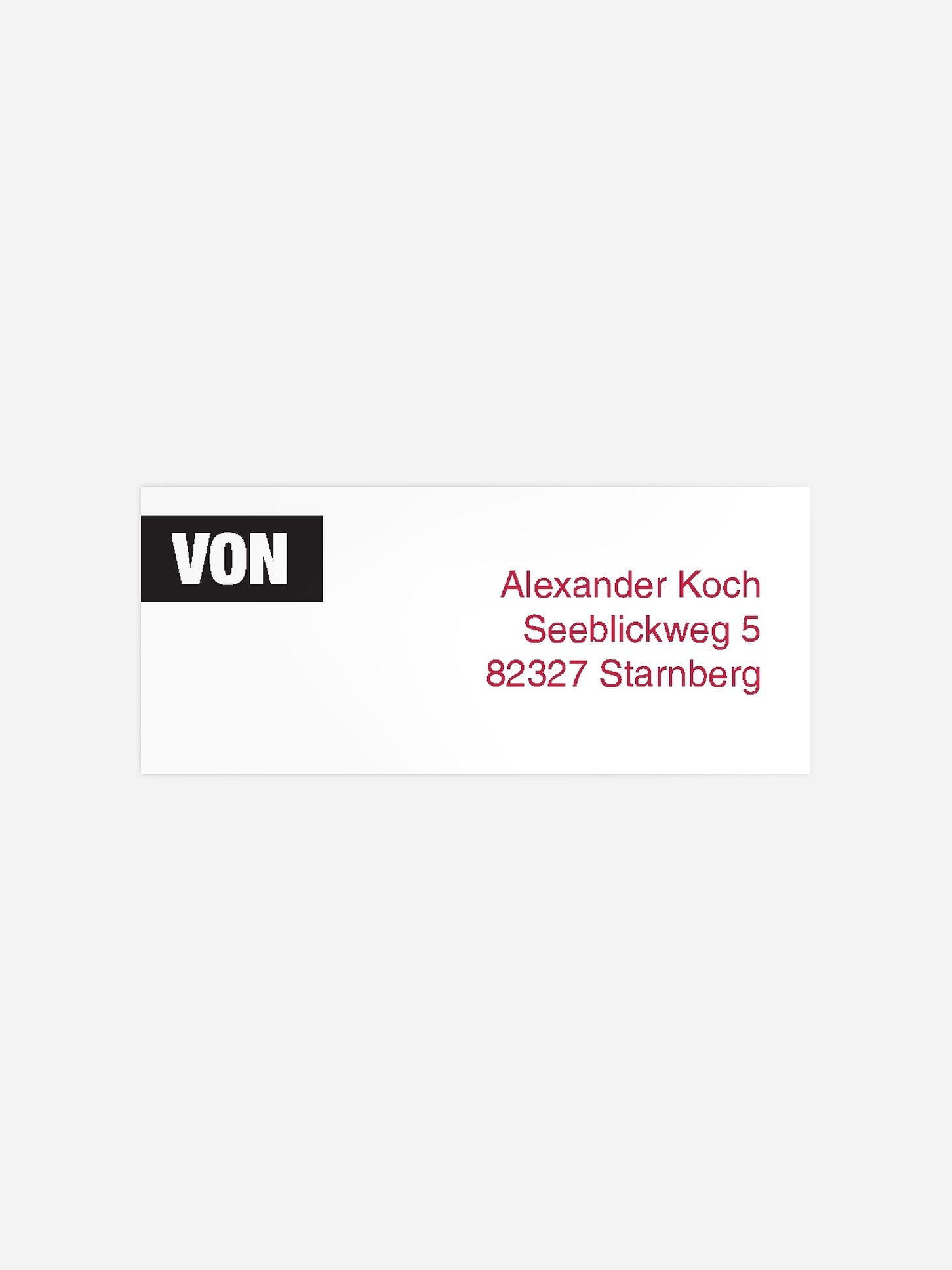 Absenderaufkleber Party Extrablatt