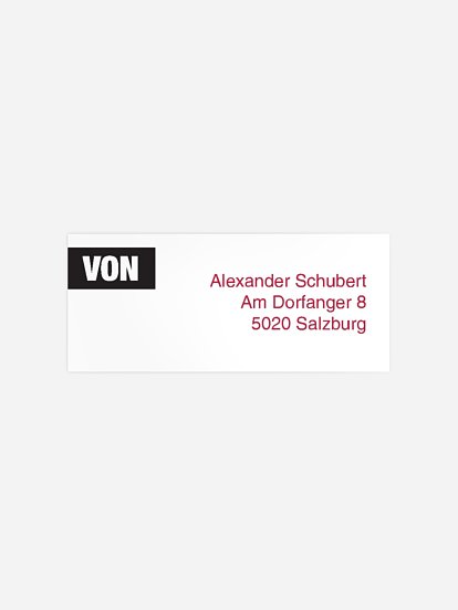 Absenderaufkleber Party Extrablatt