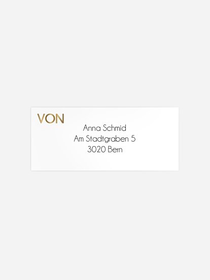 Absenderaufkleber Geburtstag Goldene Jahre