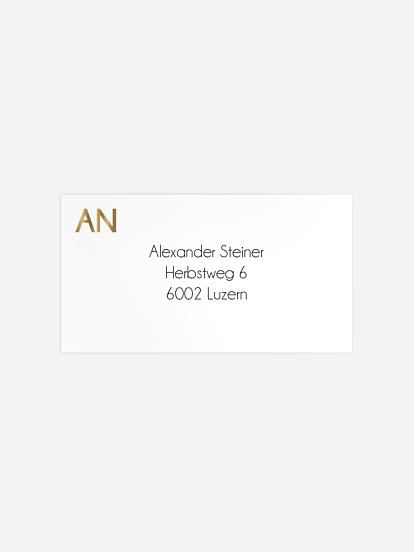 Empfängeraufkleber Geburtstag Goldene Jahre