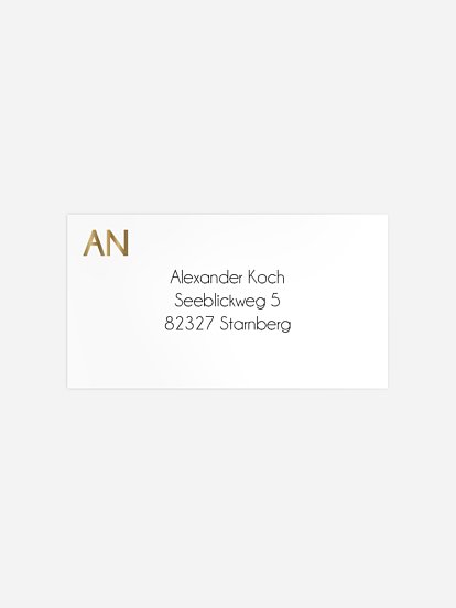 Empfängeraufkleber Geburtstag Goldene Jahre