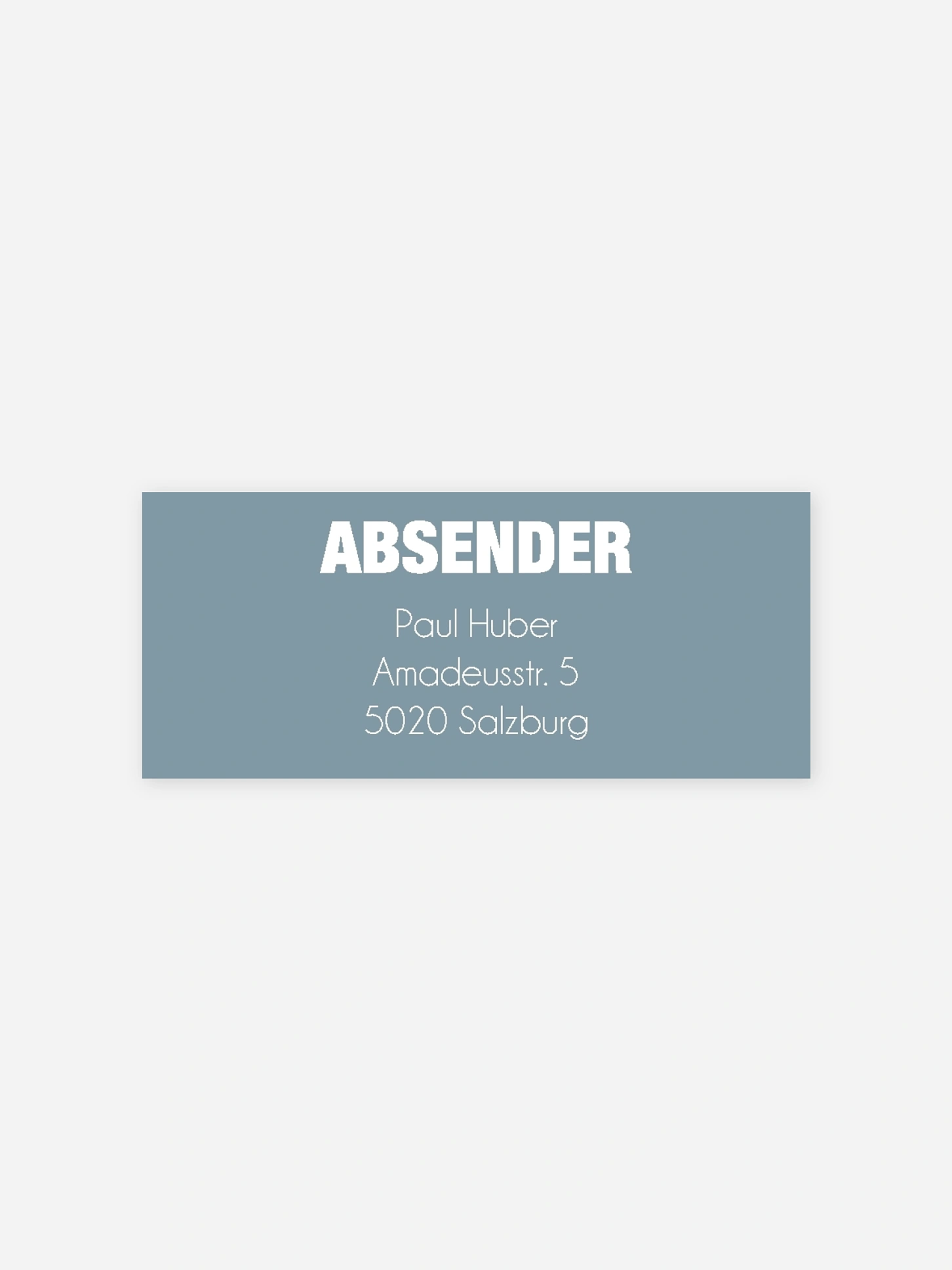 Absenderaufkleber Geburtstag Tolle Nummer